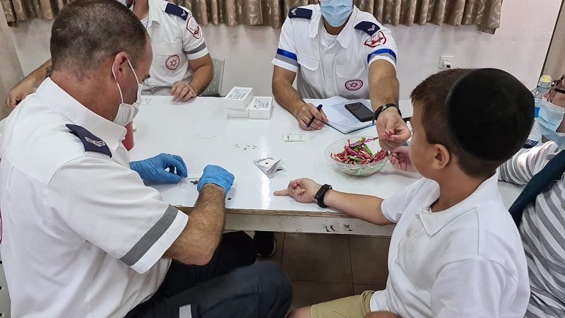 בדיקה סרולוגית - צילום: דוברות מד&quot;א