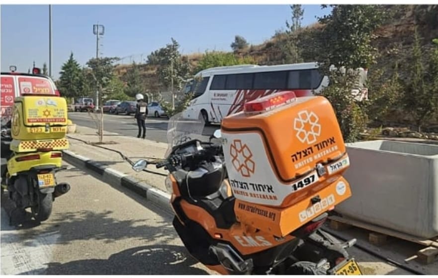 זירת נטרול המחבל במחסום ניל"י. קרדיט: איחוד הצלה