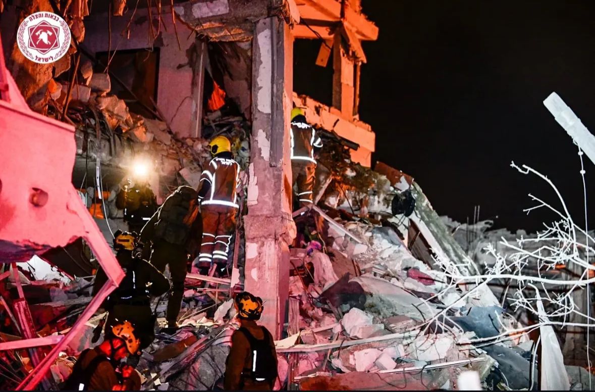 תיעוד מהזירה בבת ים. צילום: כבאות והצלה