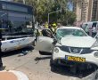 6 פצועים בתאונת דרכים קשה בין אוטובוס לרכב בנווה זאב