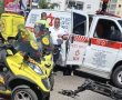 רוכבת גלגינוע (קורקינט חשמלי) נפגעה מרכב במהלך נסיעה ברחוב מנחם בגין בחולון
