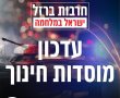 פעילות מערכת החינוך בנס ציונה בשבוע הקרוב החל מיום ראשון 29/10/2023